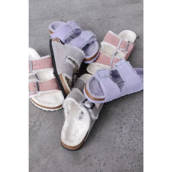 Free people Birkenstock Arizona Shearling Sandals