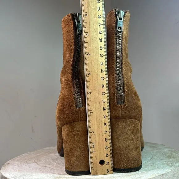 Free People Camel Suede Ankle Boots Size 37