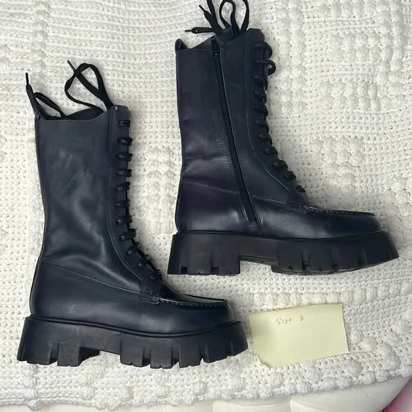 Free People Jones Lug Sole Combat Boot size 9 and 8