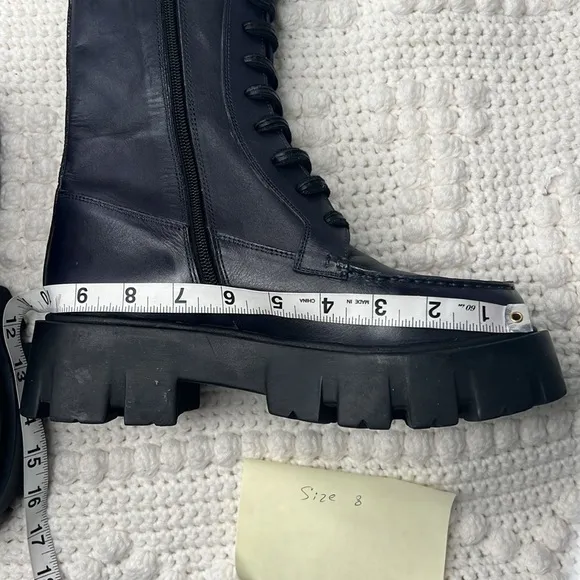 Free People Jones Lug Sole Combat Boot size 9 and 8
