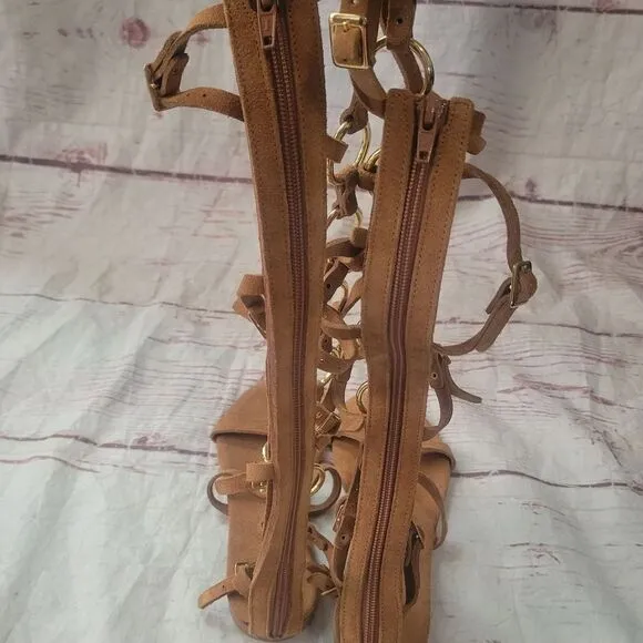 Free People Roadtrip Tall Gladiator Sandals Size 37 NWOT