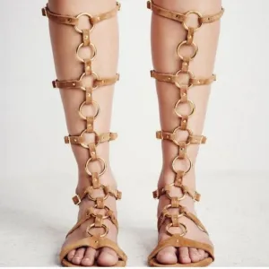 Free People Roadtrip Tall Gladiator Sandals Size 37 NWOT