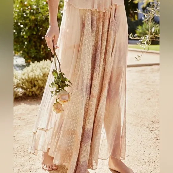 Free People Washed Ashore Maxi Dress Size Large