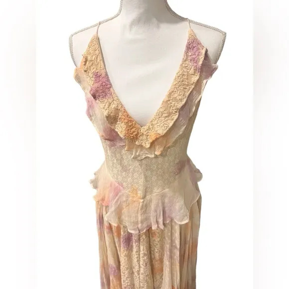 Free People Washed Ashore Maxi Dress Size Large
