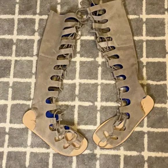 Free People X Jeffrey Campbell Women’s Rae Gladiator Suede Sandals Size 8.5 NWOT