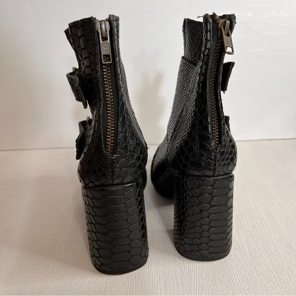 Freebird by Steven Joey Boot Black Leather Size 7