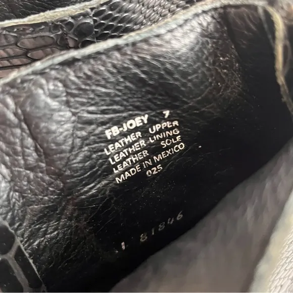 Freebird by Steven Joey Boot Black Leather Size 7