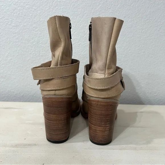 Freebird By Steven Light Brown Leather Bama Boots Size 9