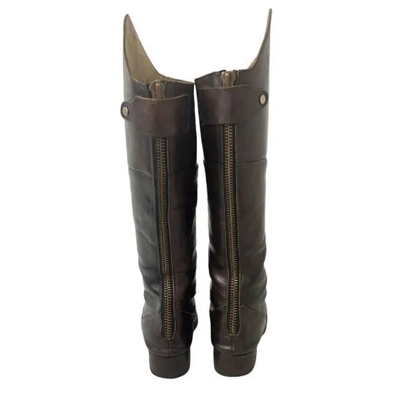 Freebird by Steven Womens Size 7 Stable Brown Distressed Leather Riding Boots