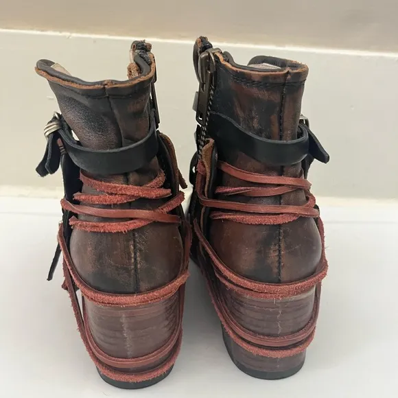 FREEBIRD Crue Black Leather Boots Size Women's Size 7