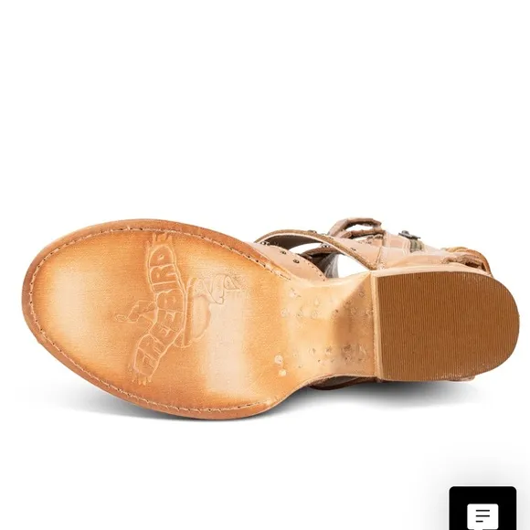 Freebird GHOST leather tan sandal size 9 NEW IN BOX