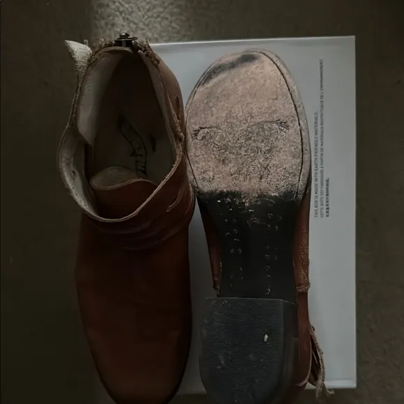 Freebird Tan Leather Boots with Strap