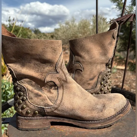 Freebird x Free People Haven Studded Booties