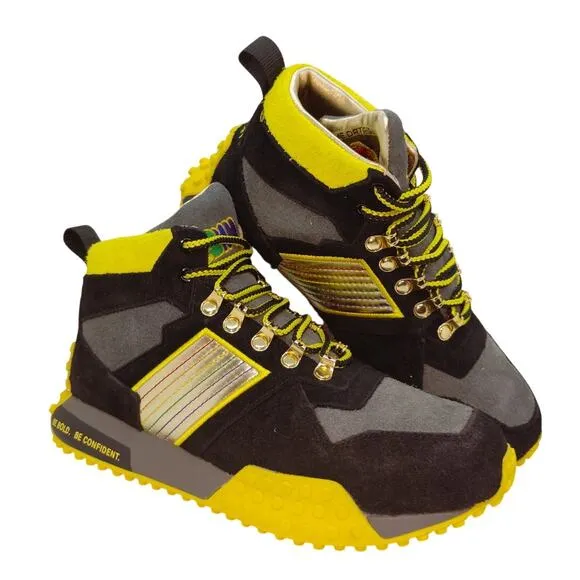 Freshy Dope Dawgs Fashion Mens NEW w/Box Villian Black Hi-Top Sneakers - sz. 8