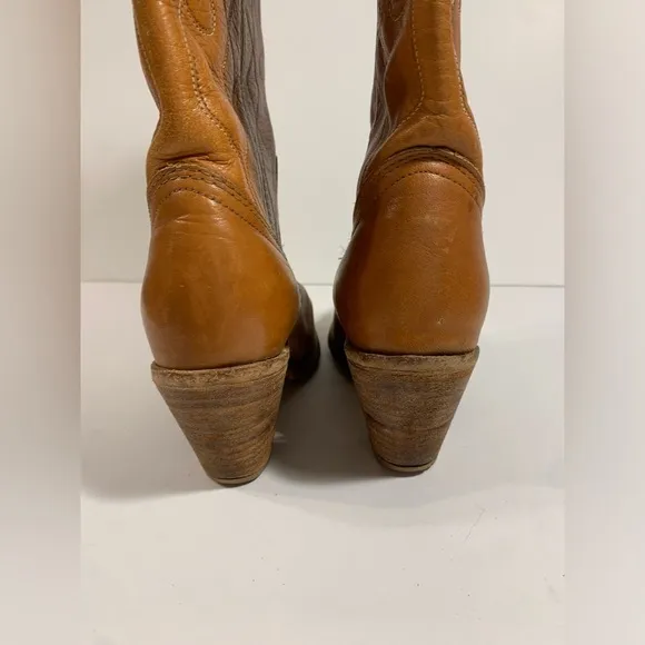Frye 7841 Brown Leather Western Cowgirl Boots Women’s‎ 7 B USA