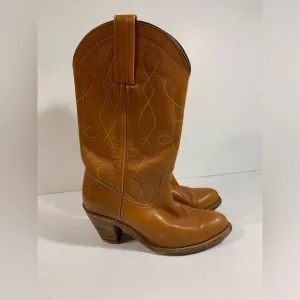 Frye 7841 Brown Leather Western Cowgirl Boots Women’s‎ 7 B USA