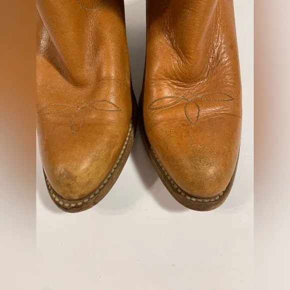 Frye 7841 Brown Leather Western Cowgirl Boots Women’s‎ 7 B USA