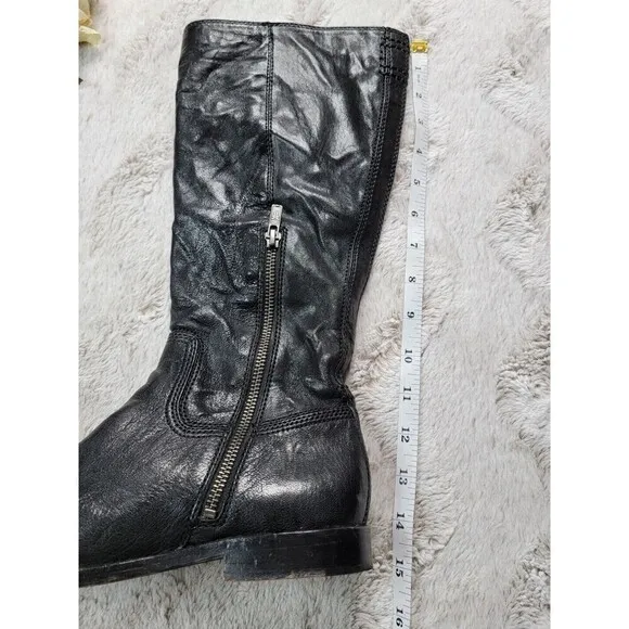 Frye Anna Inside Zip Supple Genuine Leather Worn In Look Boots Size 6.5