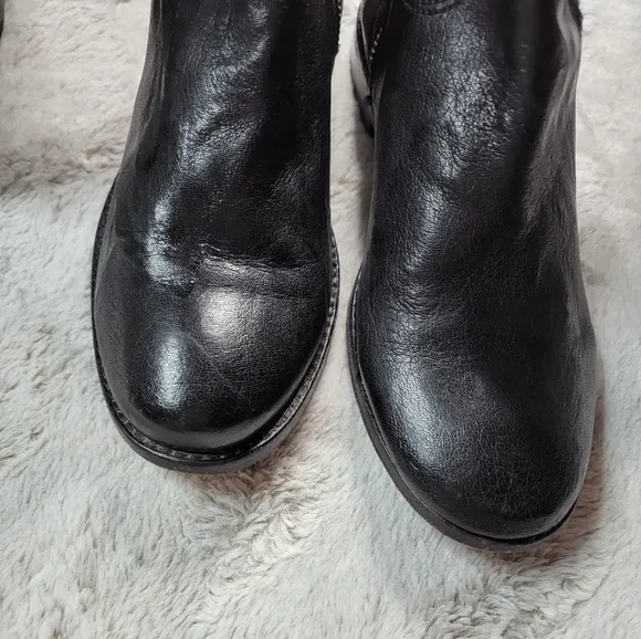 Frye Anna Inside Zip Supple Genuine Leather Worn In Look Boots Size 6.5