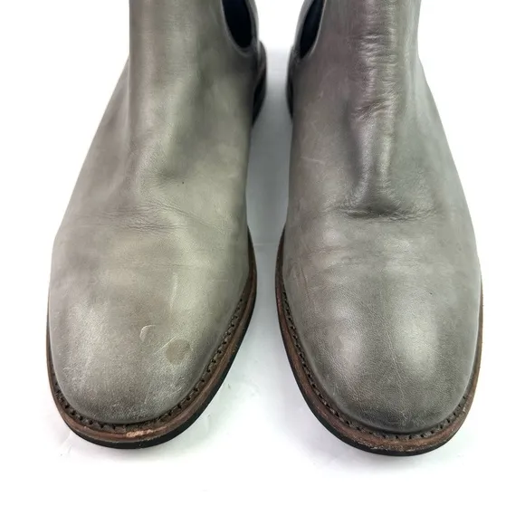 Frye Ben Chelsea Boots 9 Mens Gray Soft Leather Slip On Ankle Shoes