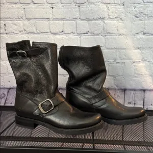 Frye Black Leather Boots 8B