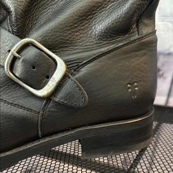Frye Black Leather Boots 8B