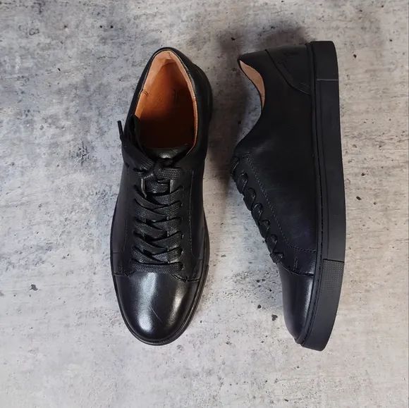 Frye Black Leather Sneakers