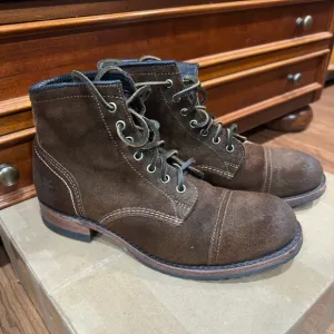 FRYE Boots Mens Size 7US Suede Leather boots Brown - Heritage - GOODYEAR WELT