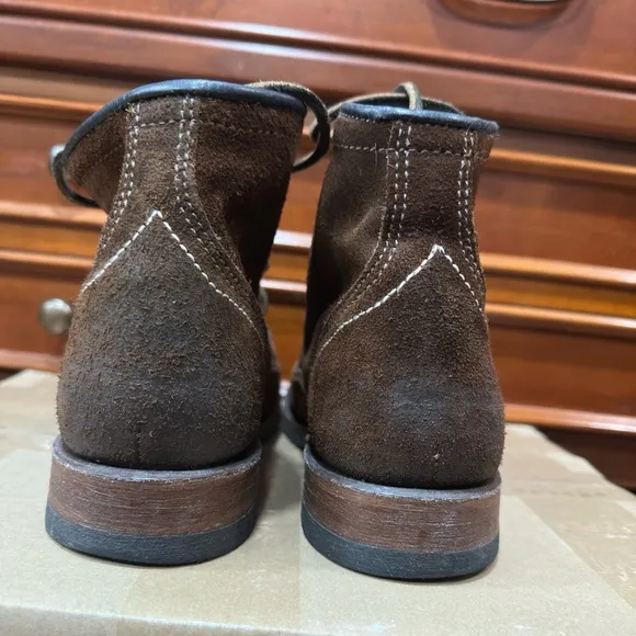 FRYE Boots Mens Size 7US Suede Leather boots Brown - Heritage - GOODYEAR WELT