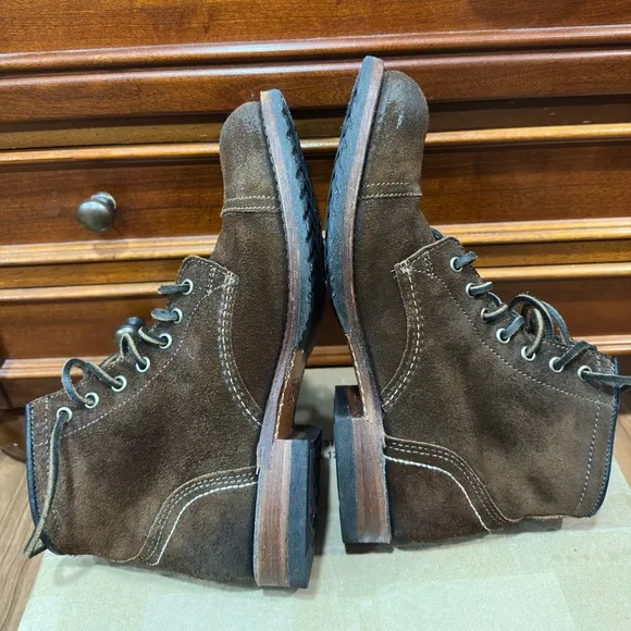 FRYE Boots Mens Size 7US Suede Leather boots Brown - Heritage - GOODYEAR WELT