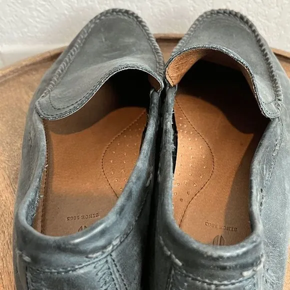 Frye Boots Ash Gray Lewis Venetian Slip-On Loafer Driving Shoes Men's Size 8