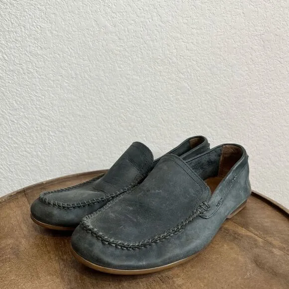 Frye Boots Ash Gray Lewis Venetian Slip-On Loafer Driving Shoes Men's Size 8