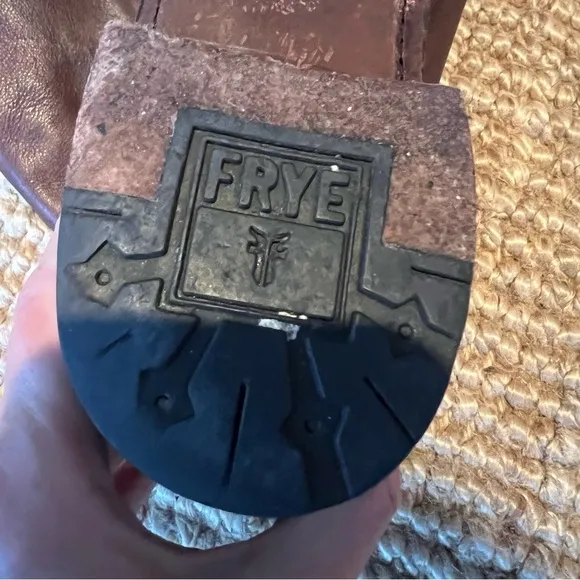 Frye Brown Leather Heath Boots