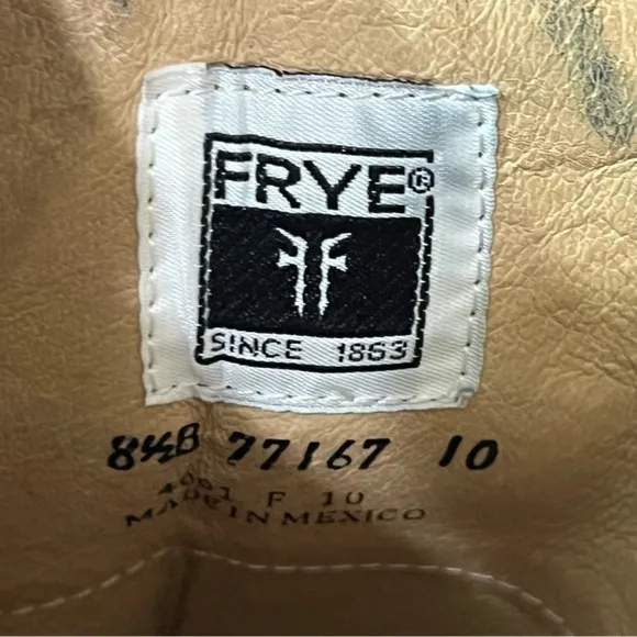 Frye Brown Leather Melissa Button Boots