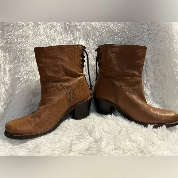Frye Carmen lace back boots