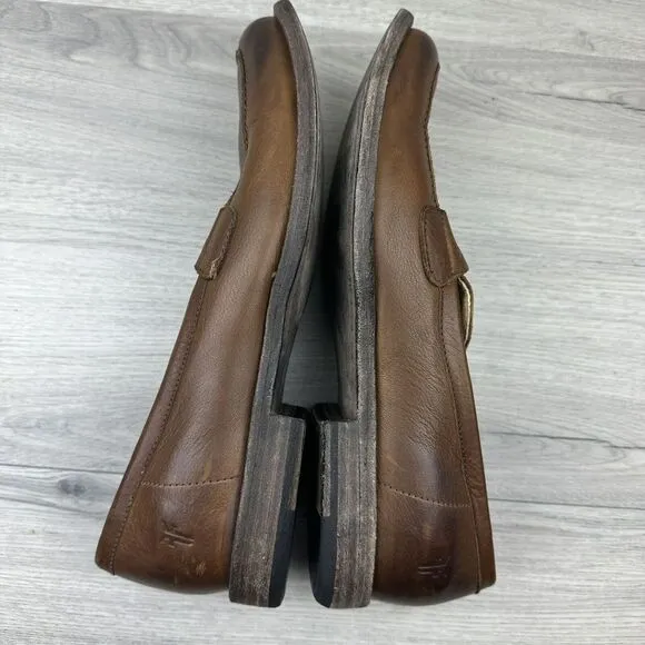 FRYE‎ COMPANY Men's 9D Tan Brown Leather Loafers*