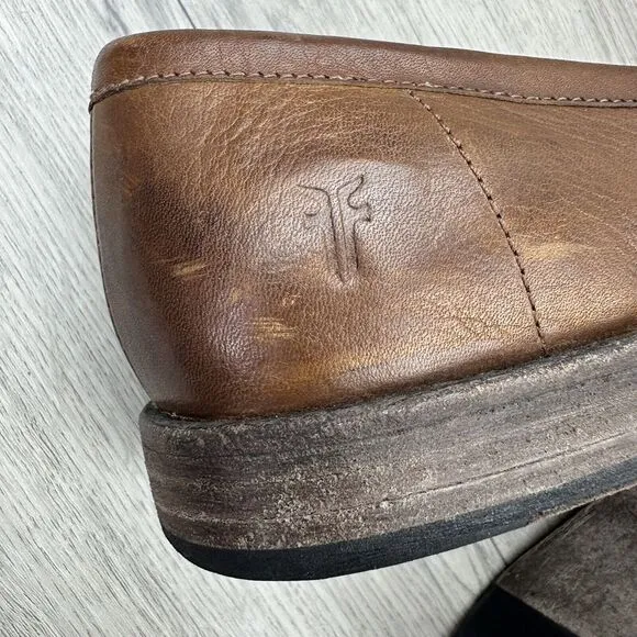 FRYE‎ COMPANY Men's 9D Tan Brown Leather Loafers*