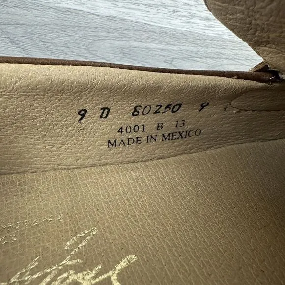FRYE‎ COMPANY Men's 9D Tan Brown Leather Loafers*