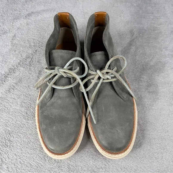 Frye Essex Chukka Leather Boots Men's Size 8.5 Gray Sneaker Lace‎ Up