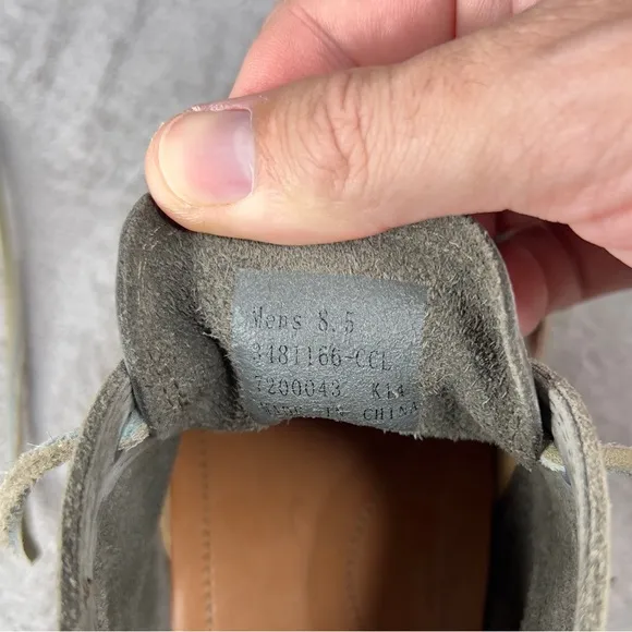 Frye Essex Chukka Leather Boots Men's Size 8.5 Gray Sneaker Lace‎ Up