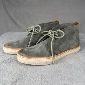 Frye Essex Chukka Leather Boots Men's Size 8.5 Gray Sneaker Lace‎ Up