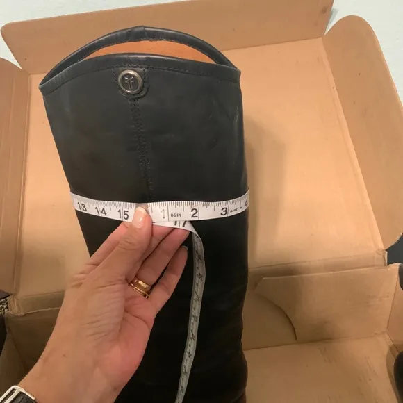 Frye Melissa Button 2 Riding boots Black Sz 9B EUC