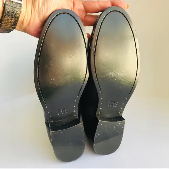 Frye Melissa Button 2 Riding boots Black Sz 9B EUC