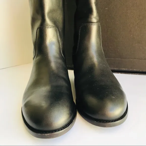 Frye Melissa Button 2 Riding boots Black Sz 9B EUC