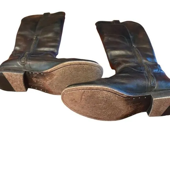 Frye Melissa tall  dark brown riding boots