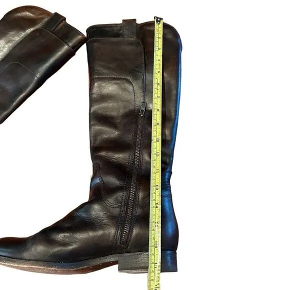 Frye Melissa tall  dark brown riding boots