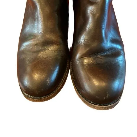 Frye Melissa tall  dark brown riding boots