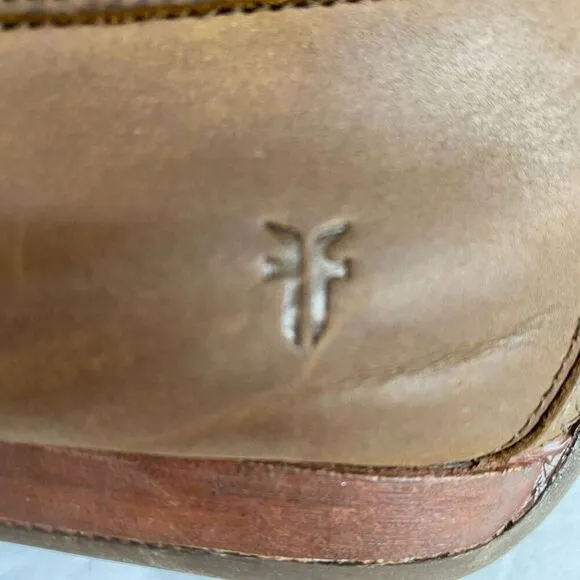 Frye Men's Brown Leather Venetian Loafers, Size 12 D 3480257 TAN Made in Mexico