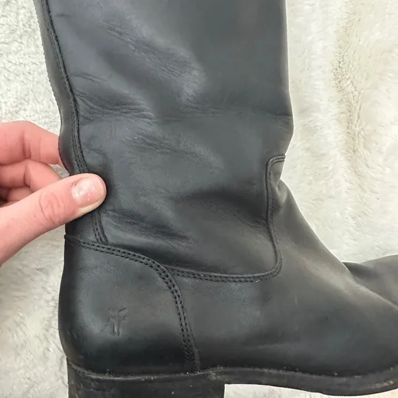 Frye Molly button tall riding boots