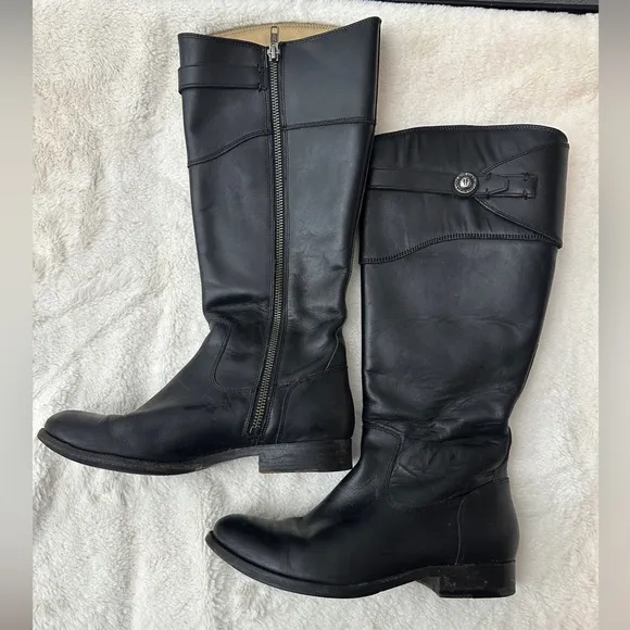 Frye Molly button tall riding boots